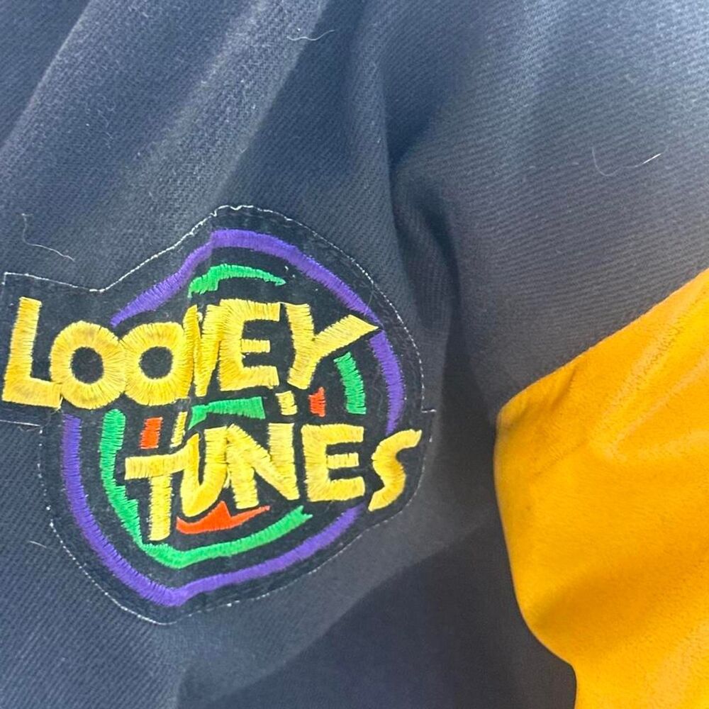 vintage varsity looney tunes bomber jeff hamilton